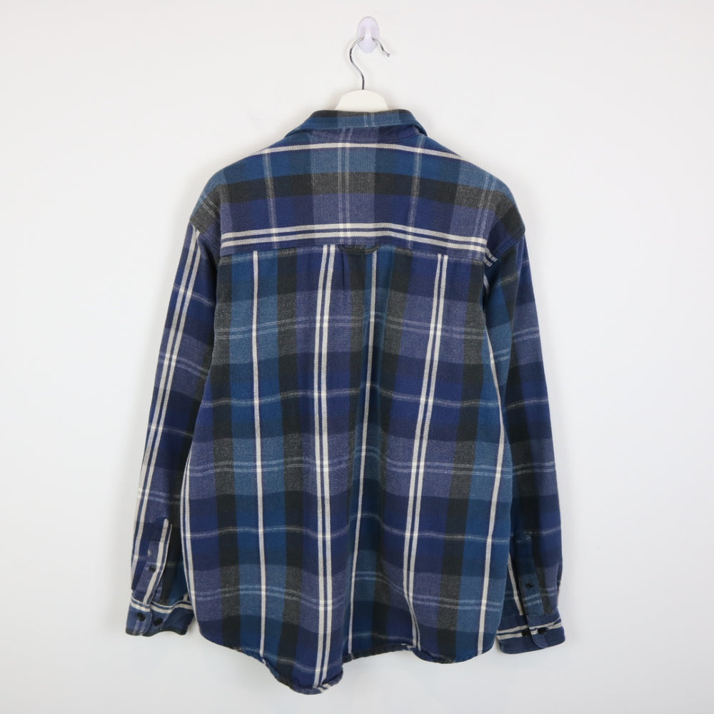 Vintage 90's Eddie Bauer Plaid Flannel Button Up - XL-NEWLIFE Clothing