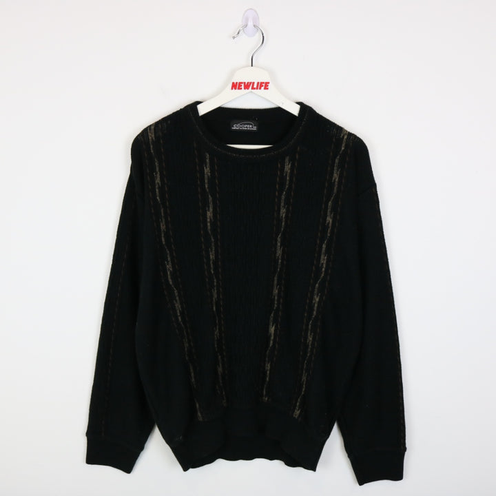 Vintage 90's Cooper Textured Knit Sweater - M-NEWLIFE Clothing