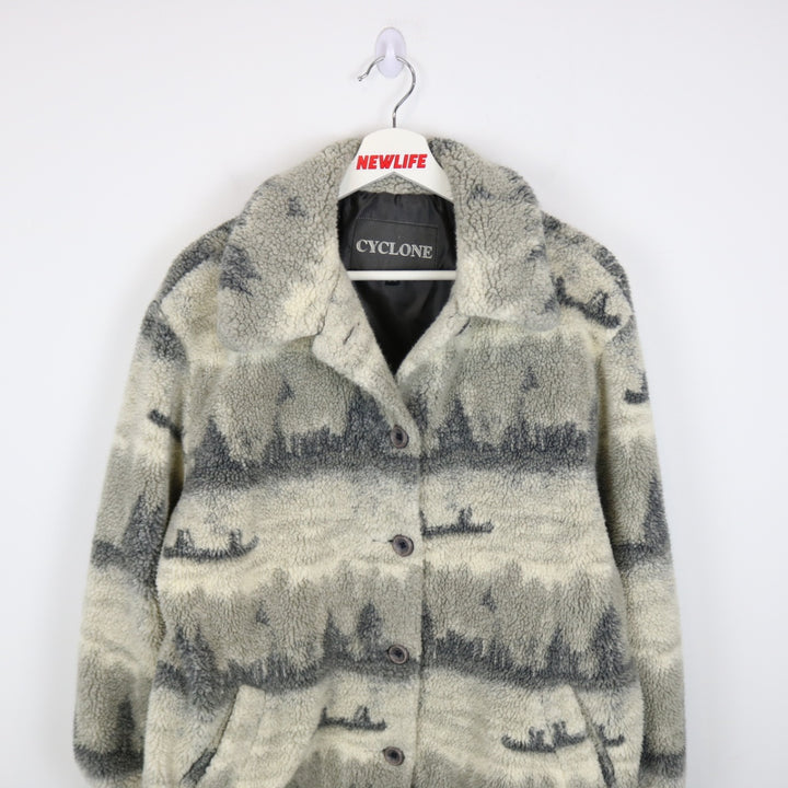 Vintage 90's Cyclone Sherpa Patterned Jacket - M-NEWLIFE Clothing