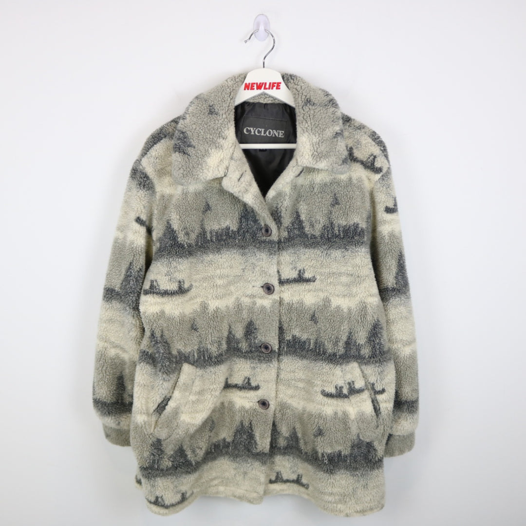 Vintage 90's Cyclone Sherpa Patterned Jacket - M-NEWLIFE Clothing