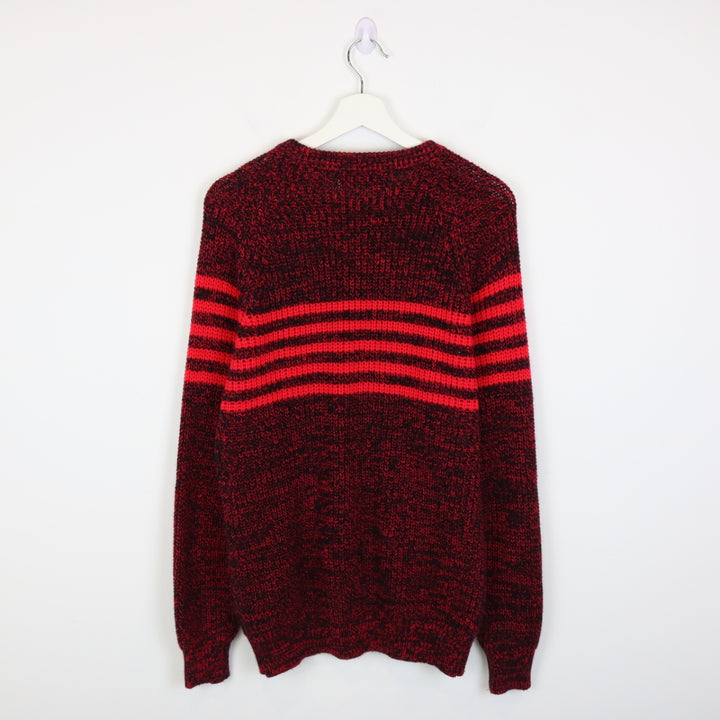 Vintage 80's Club Europe Patterned Knit Sweater - M-NEWLIFE Clothing