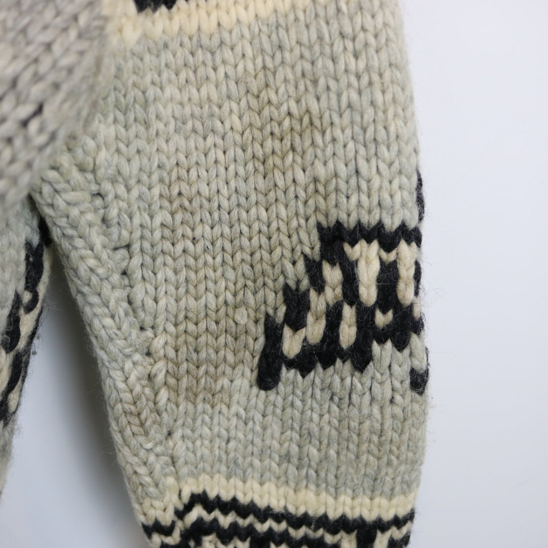 Vintage Eagle Nature Cowichan Knit Jacket - XS-NEWLIFE Clothing