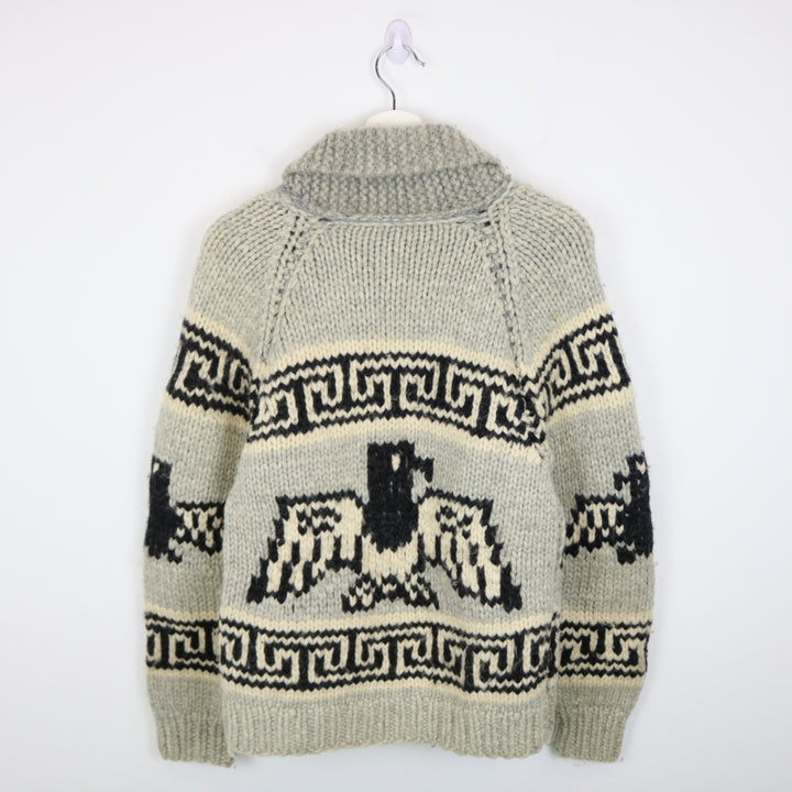 Vintage Eagle Nature Cowichan Knit Jacket - XS-NEWLIFE Clothing