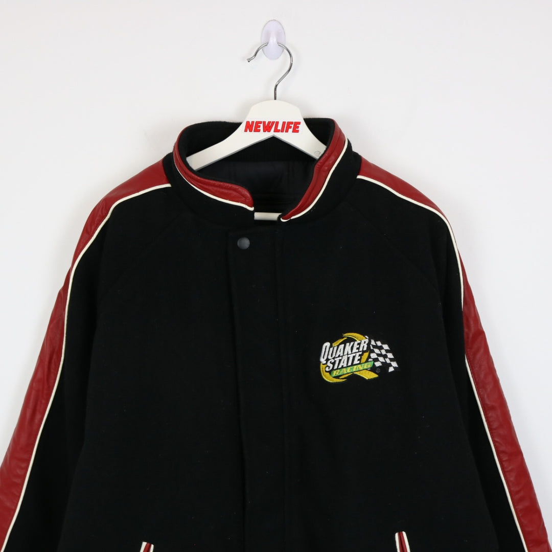 Vintage 90's Quaker State Racing Varsity Jacket - XL-NEWLIFE Clothing