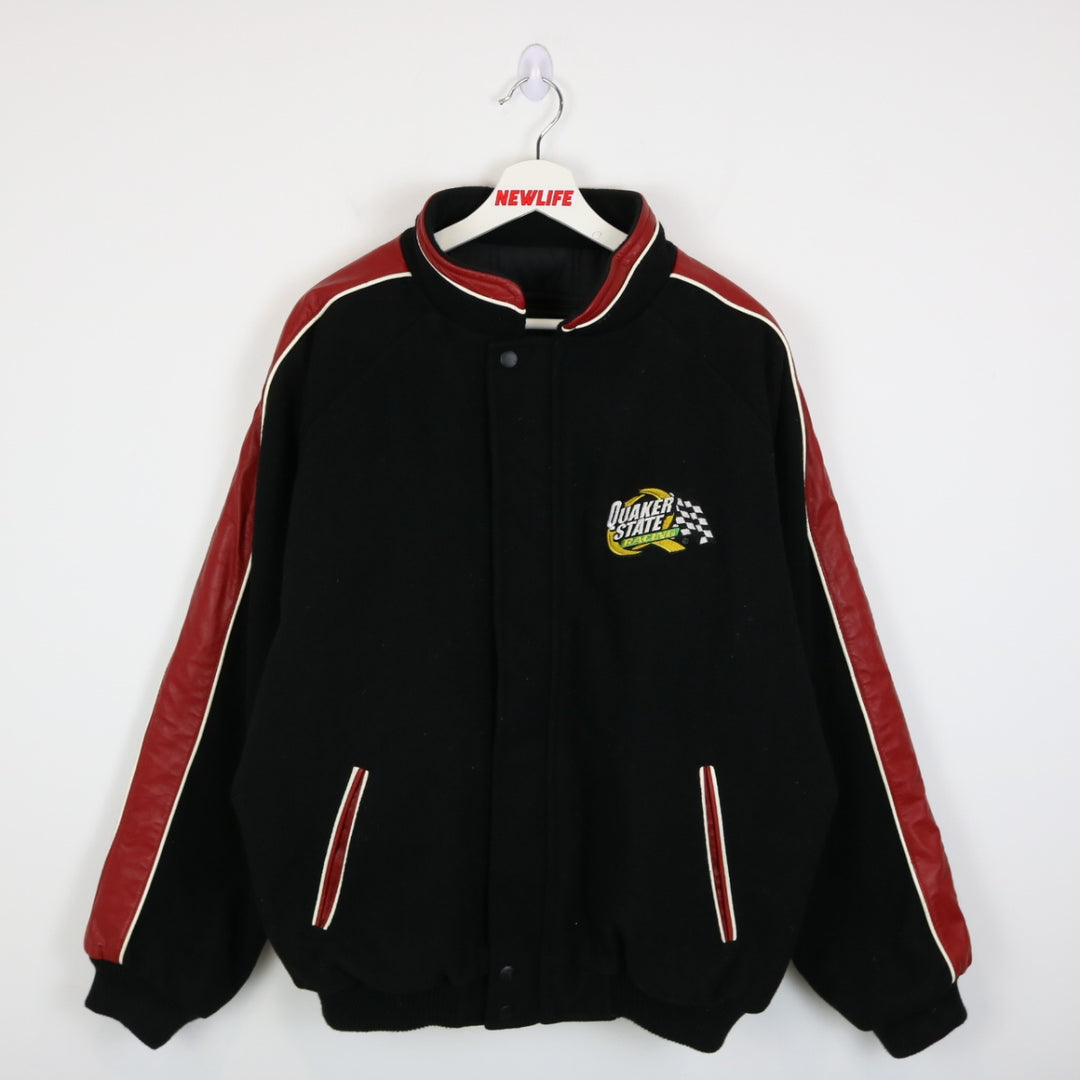 Vintage 90's Quaker State Racing Varsity Jacket - XL-NEWLIFE Clothing