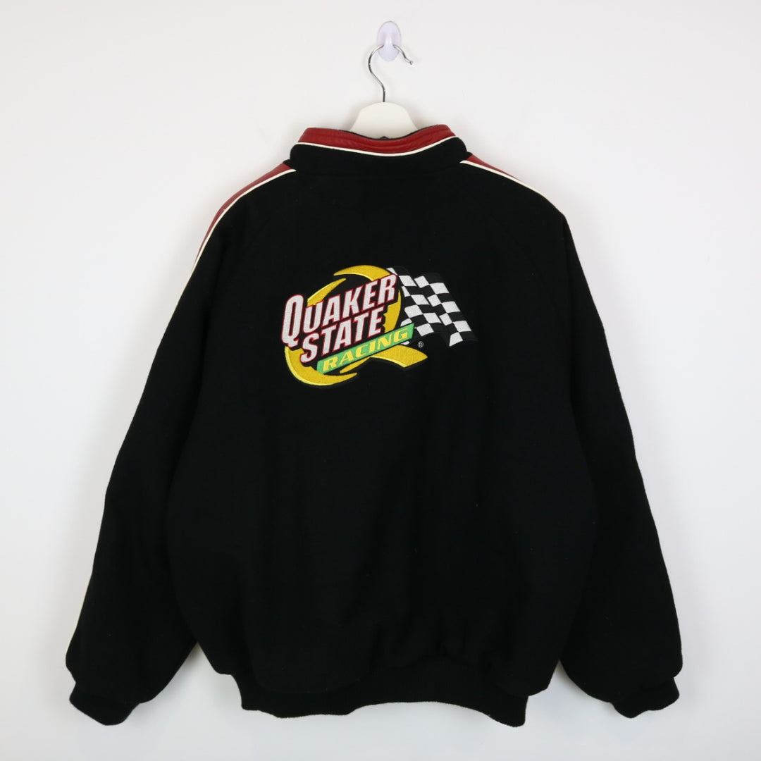 Vintage 90's Quaker State Racing Varsity Jacket - XL-NEWLIFE Clothing