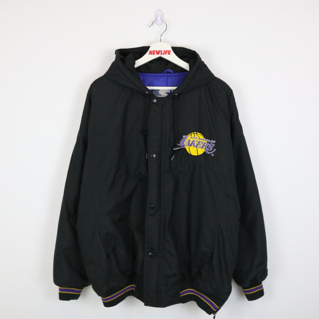 Vintage 90's Los Angeles Lakers Starter Jacket - L-NEWLIFE Clothing