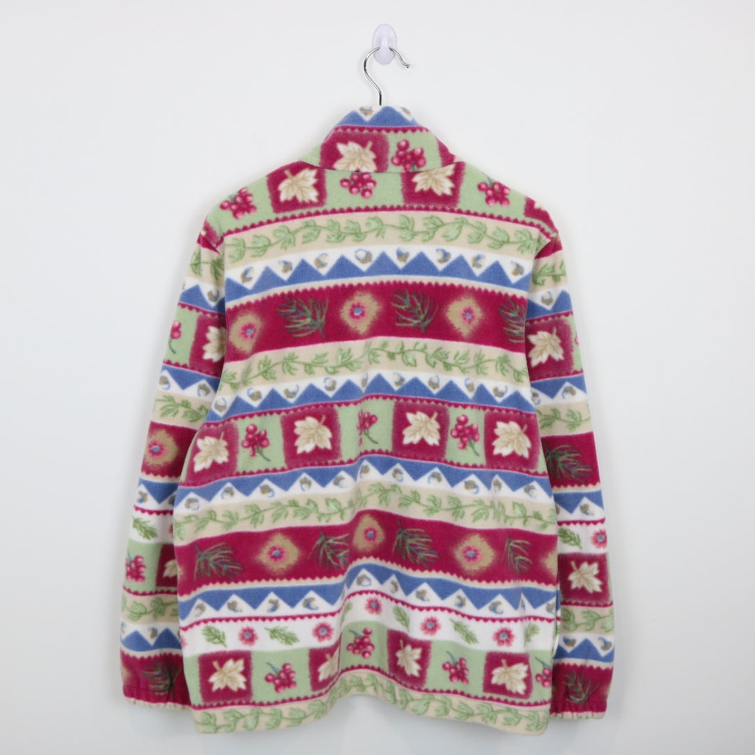 Vintage 90's Tradition Patterned Fleece Jacket - L-NEWLIFE Clothing