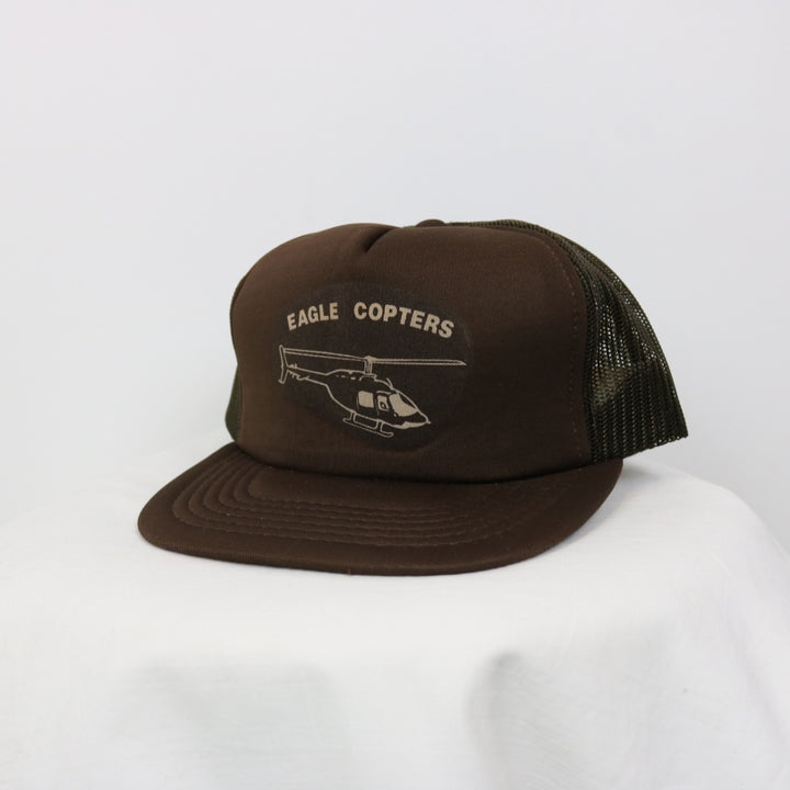 Vintage 80's Eagle Copters Trucker Hat - OS-NEWLIFE Clothing