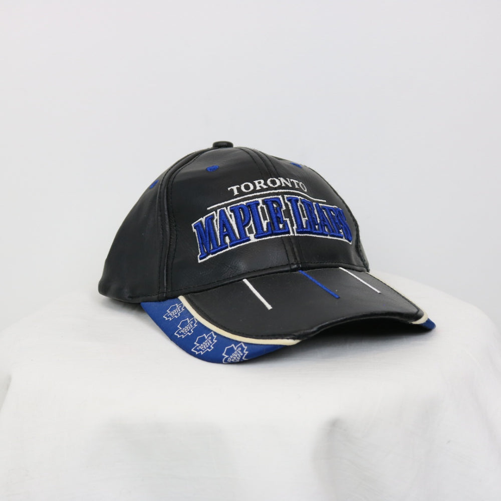 Vintage 90's Toronto Maples Leafs Leather Hat - OS-NEWLIFE Clothing