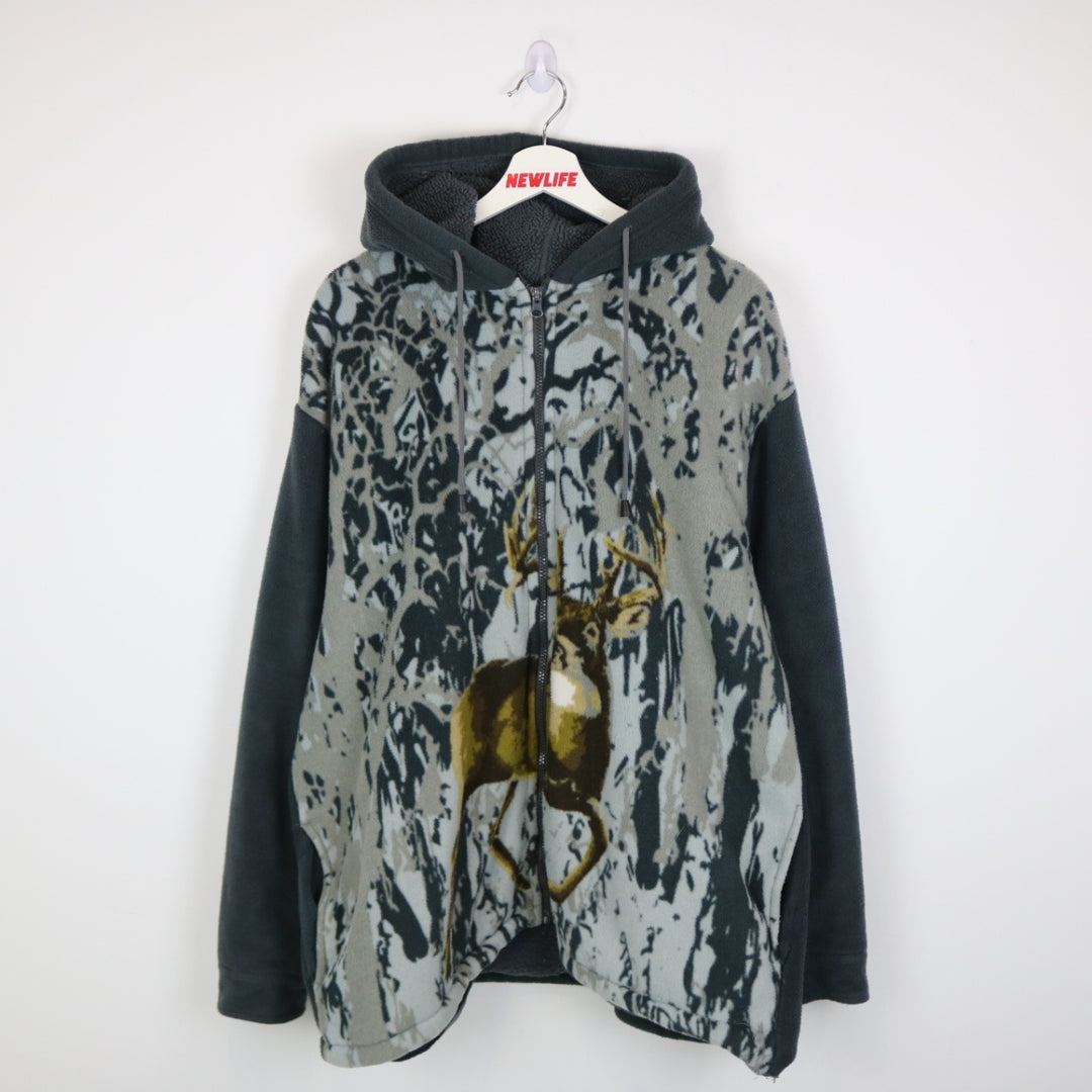 Vintage 00's Deer Nature Fleece Jacket - XL-NEWLIFE Clothing