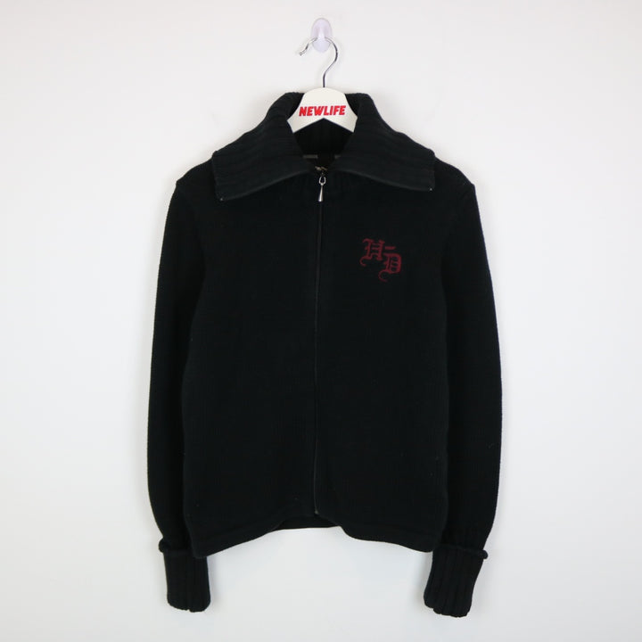 Vintage Harley Davidson Knit Zip Up Jacket - M-NEWLIFE Clothing