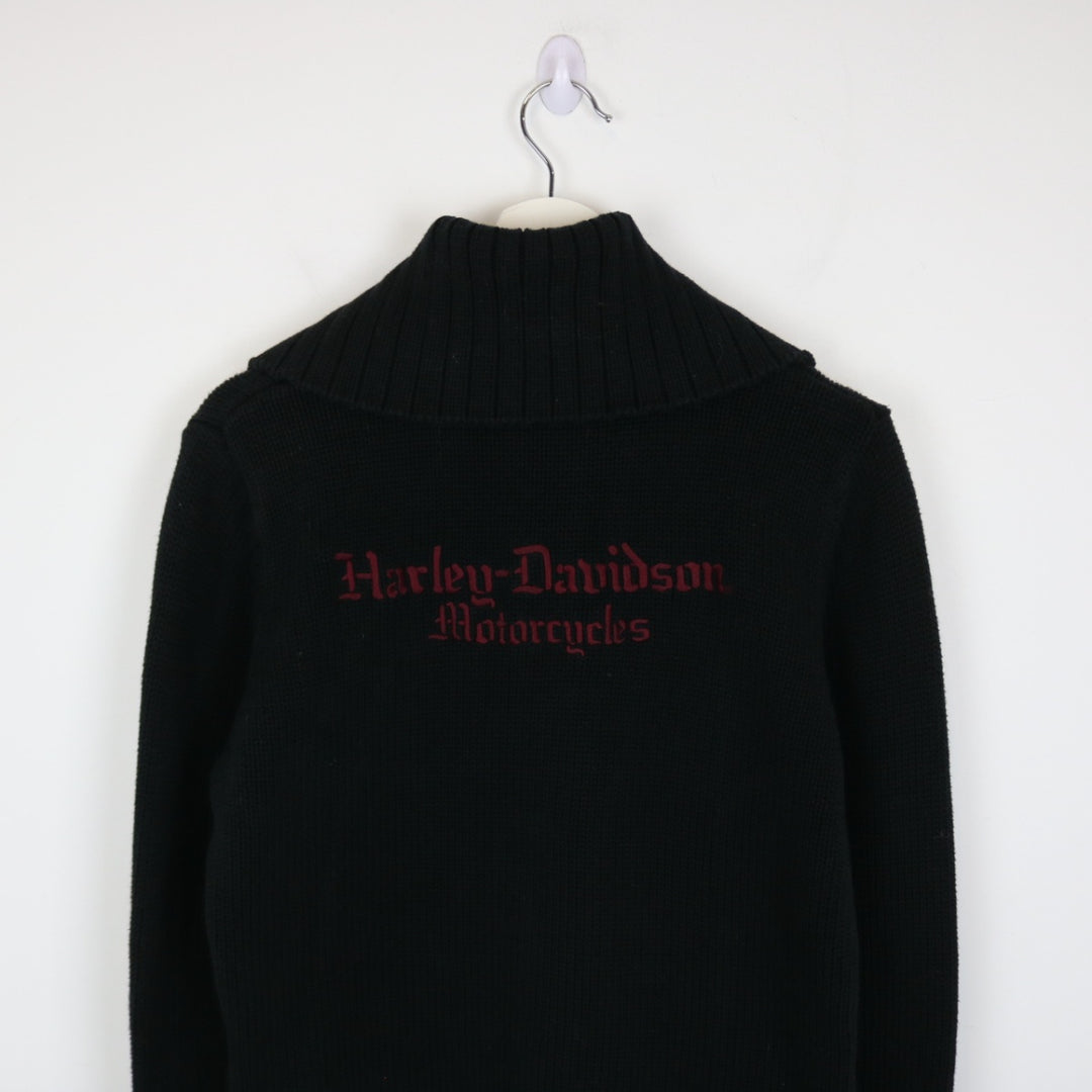 Vintage Harley Davidson Knit Zip Up Jacket - M-NEWLIFE Clothing