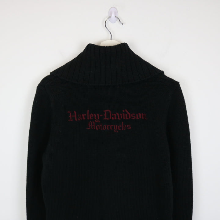 Vintage Harley Davidson Knit Zip Up Jacket - M-NEWLIFE Clothing