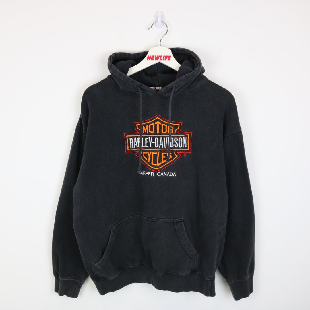 Vintage 00's Harley Davidson Jasper Hoodie - M-NEWLIFE Clothing