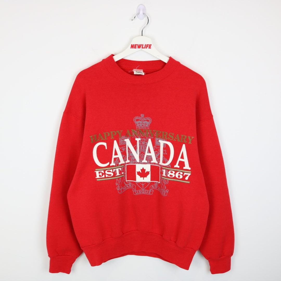 Vintage 1992 Canada Crewneck - M-NEWLIFE Clothing