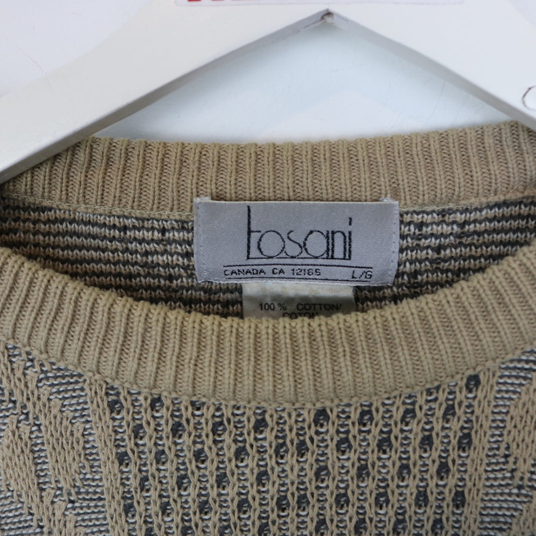 Vintage 90's Tosani Patterned Knit Sweater - M-NEWLIFE Clothing