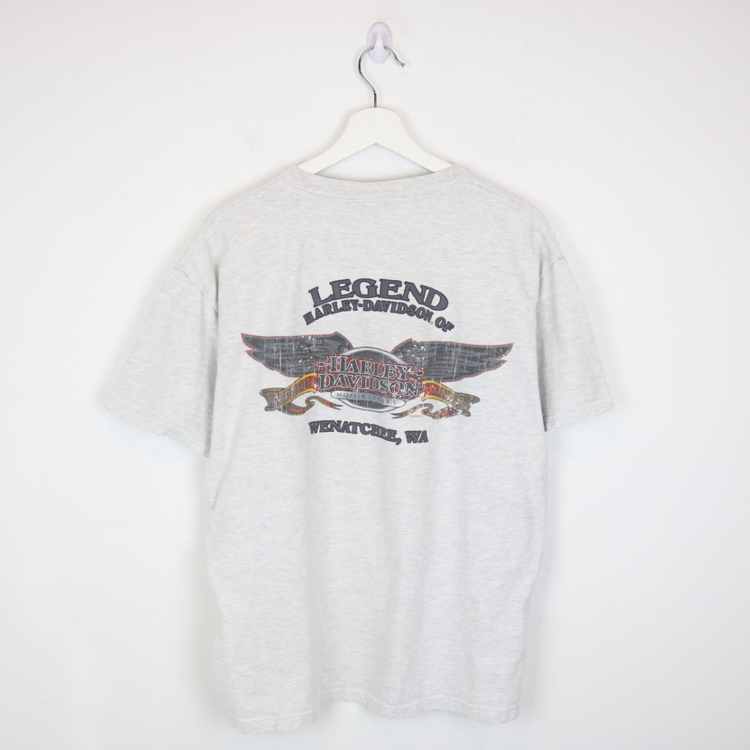 Vintage 2009 Harley Davidson Wenatchee Washington Tee - L-NEWLIFE Clothing