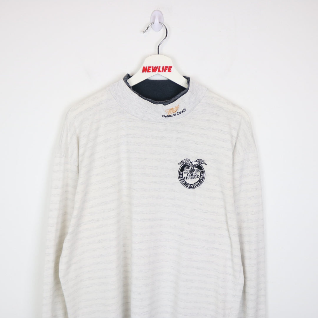 Vintage 90's Miller Genuine Draft Beer Long Sleeve Tee - L-NEWLIFE Clothing