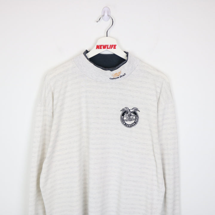 Vintage 90's Miller Genuine Draft Beer Long Sleeve Tee - L-NEWLIFE Clothing