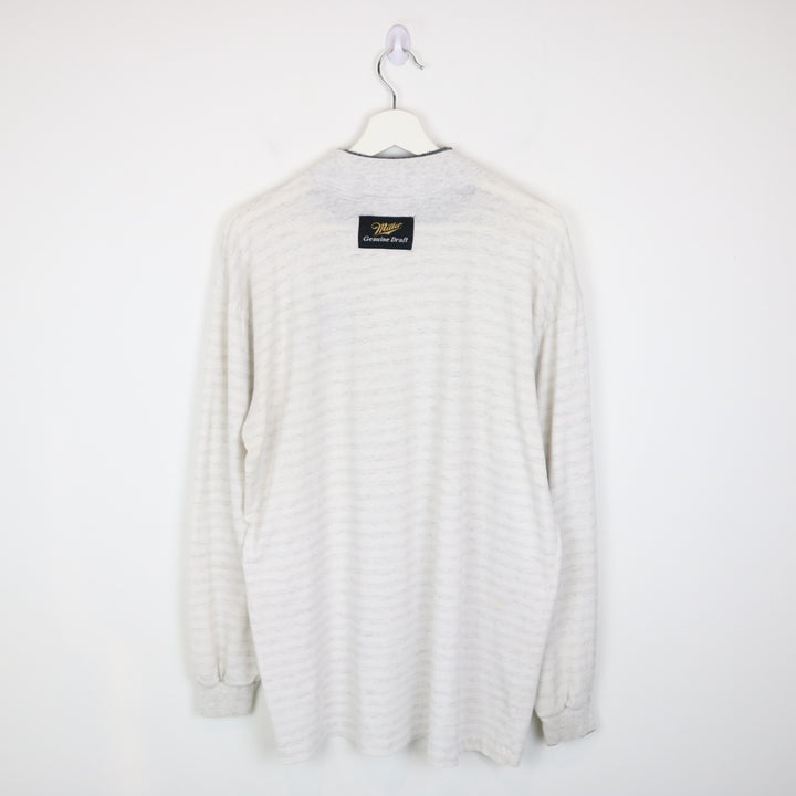 Vintage 90's Miller Genuine Draft Beer Long Sleeve Tee - L-NEWLIFE Clothing