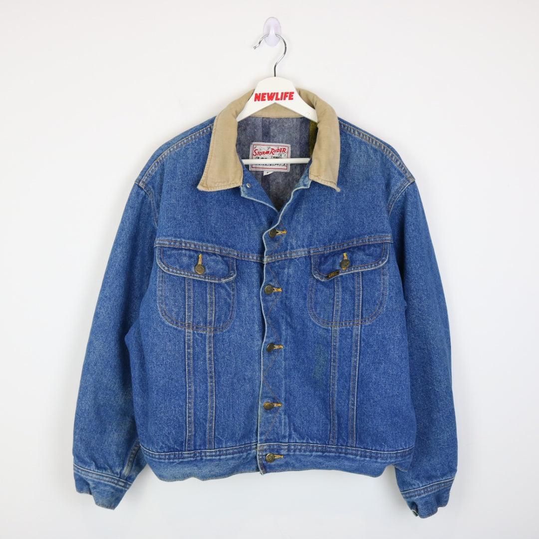 Vintage 90's Lee Storm Rider Blanket Lined Denim Jacket - M-NEWLIFE Clothing