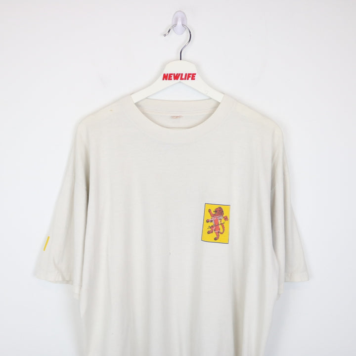 Vintage 90's Vive Le Football Tennents Lager Beer Tee - XL-NEWLIFE Clothing