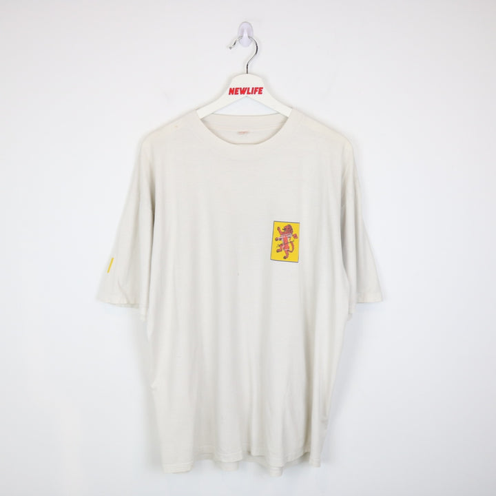 Vintage 90's Vive Le Football Tennents Lager Beer Tee - XL-NEWLIFE Clothing