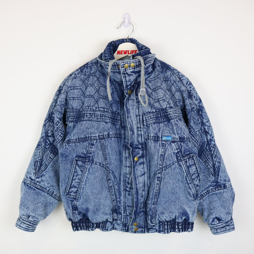 Vintage 80's Sherpa lined Denim Jacket - S-NEWLIFE Clothing