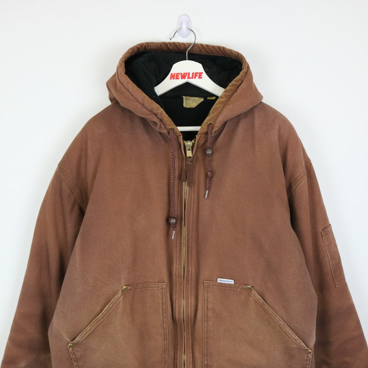 Fleece Lined Hooded Work Jacket - XL-NEWLIFE Clothing