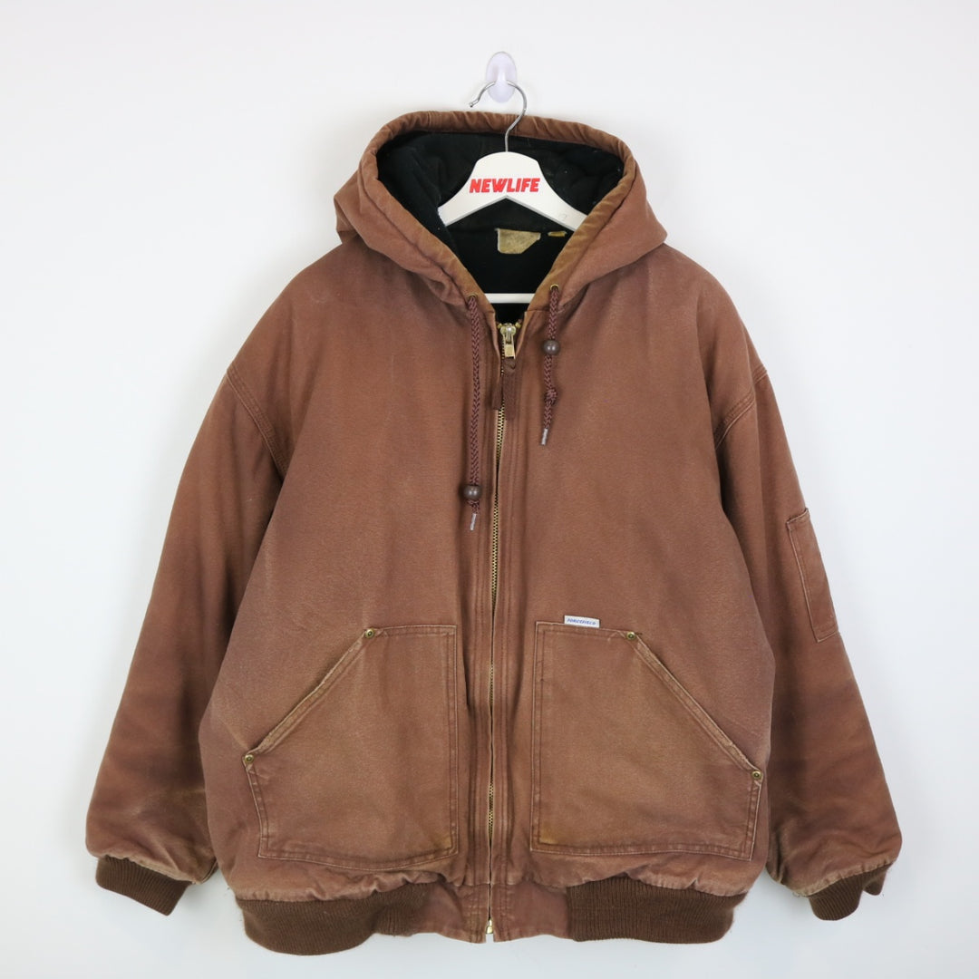 Fleece Lined Hooded Work Jacket - XL-NEWLIFE Clothing