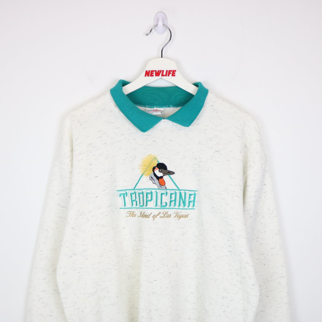 Vintage 90's Tropicana Las Vegas Collared Crewneck - M-NEWLIFE Clothing