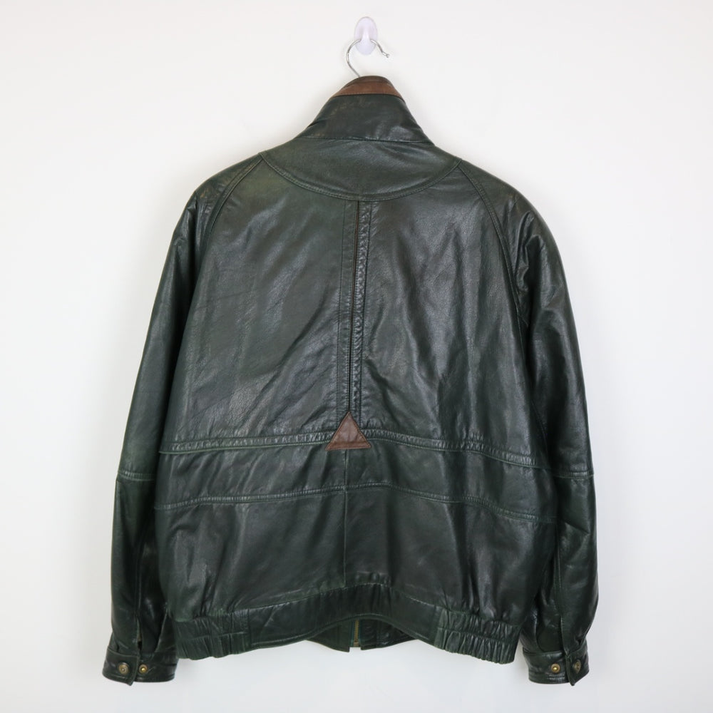 Vintage 80's Crown Sport Leather Jacket - XL-NEWLIFE Clothing