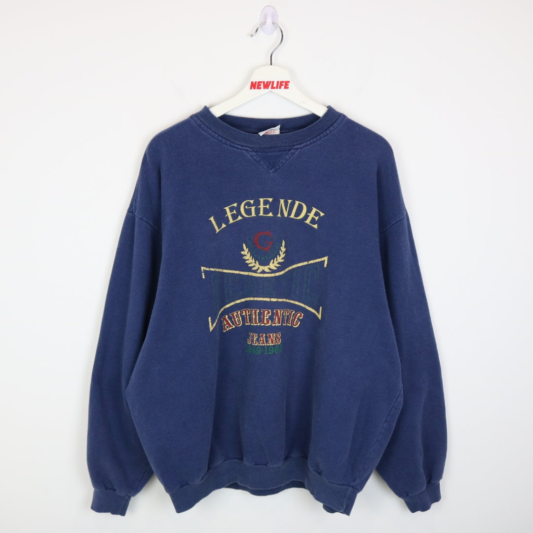 Vintage 90's Legendary Jeans Genetic Crewneck - XL-NEWLIFE Clothing