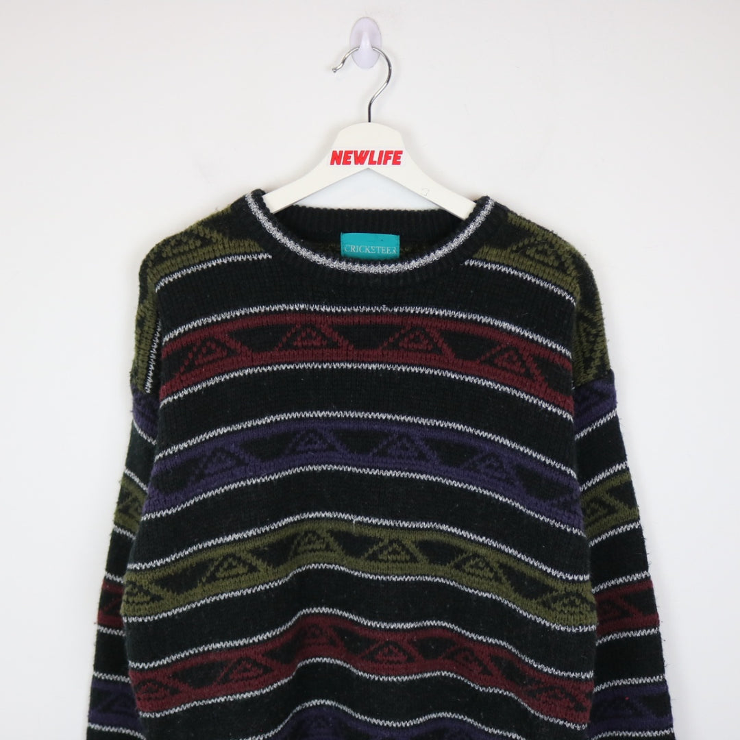 Vintage 80's Cricketeer Striped Knit Swater - M-NEWLIFE Clothing