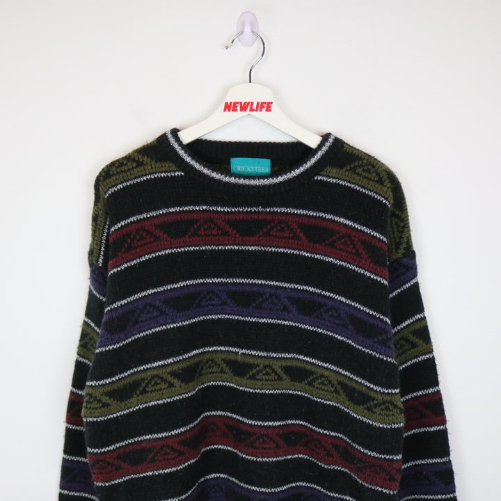 Vintage 80's Cricketeer Striped Knit Swater - M-NEWLIFE Clothing