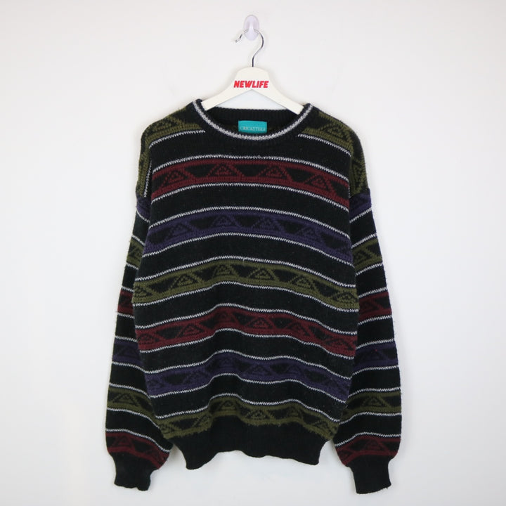 Vintage 80's Cricketeer Striped Knit Swater - M-NEWLIFE Clothing