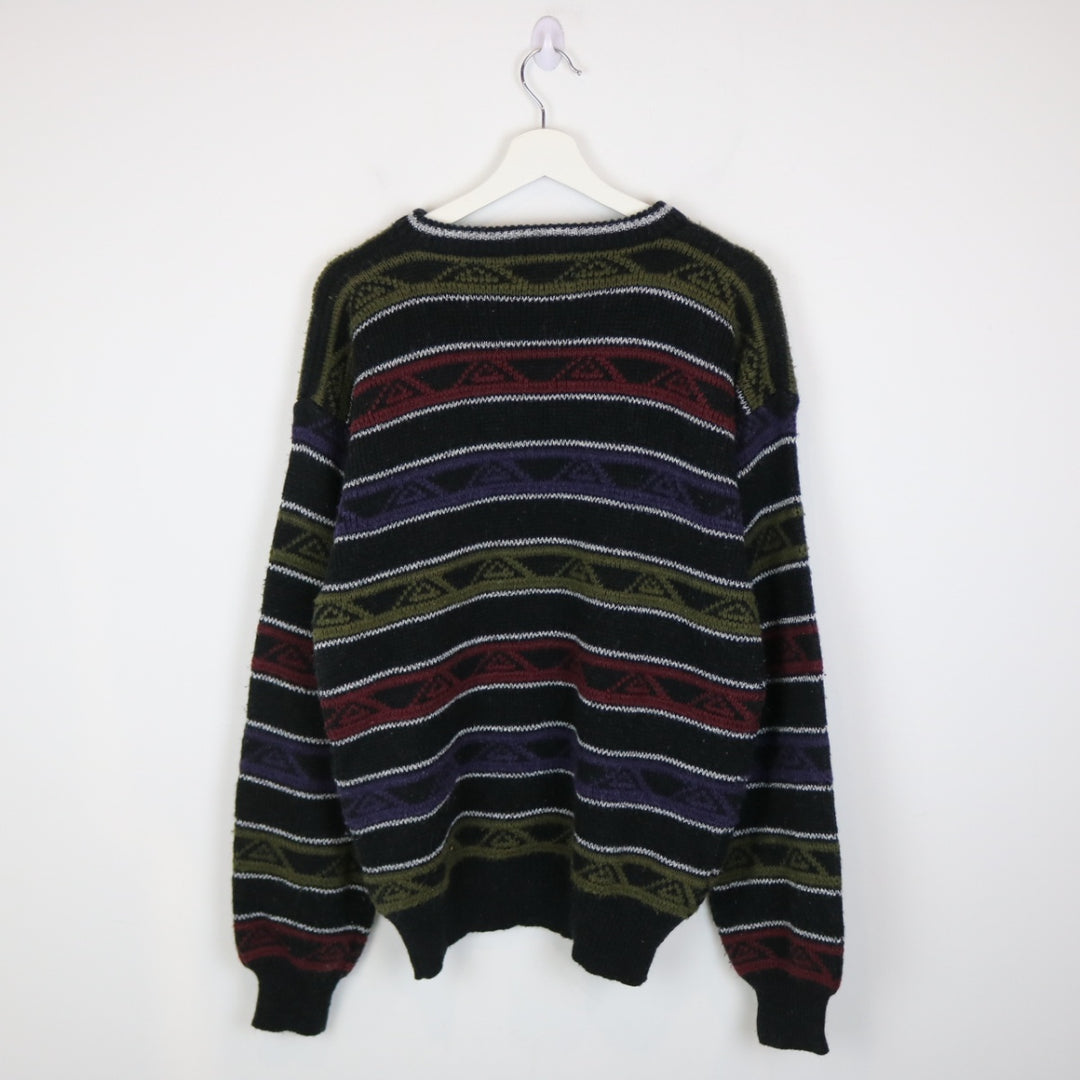 Vintage 80's Cricketeer Striped Knit Swater - M-NEWLIFE Clothing
