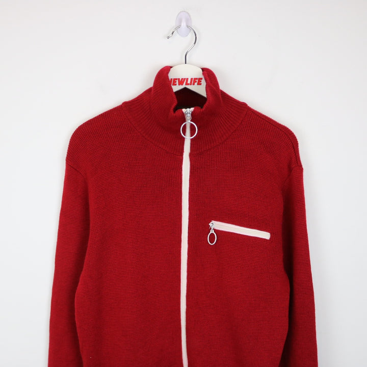 Vintage 80's Tundra Wool Knit Zip Up Jacket - S-NEWLIFE Clothing