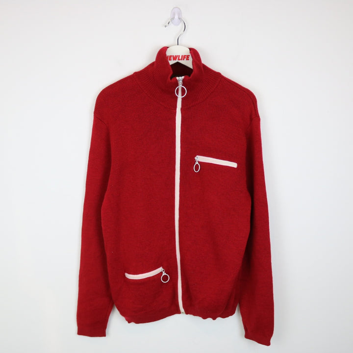 Vintage 80's Tundra Wool Knit Zip Up Jacket - S-NEWLIFE Clothing