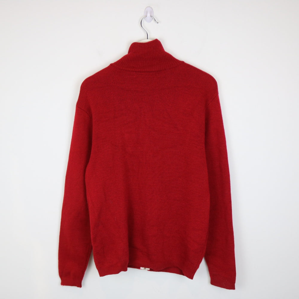 Vintage 80's Tundra Wool Knit Zip Up Jacket - S-NEWLIFE Clothing