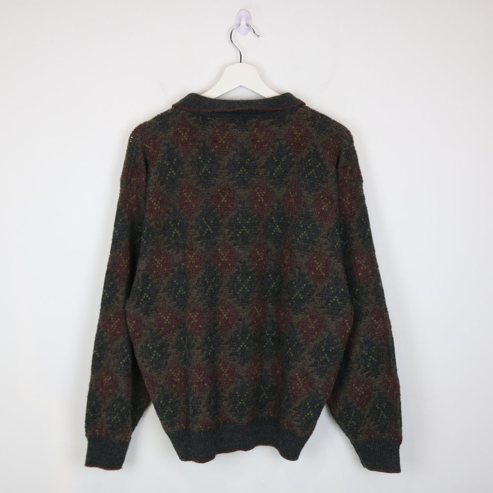 Vintage 90's Pierre Cardin Collared Knit Sweater - M-NEWLIFE Clothing