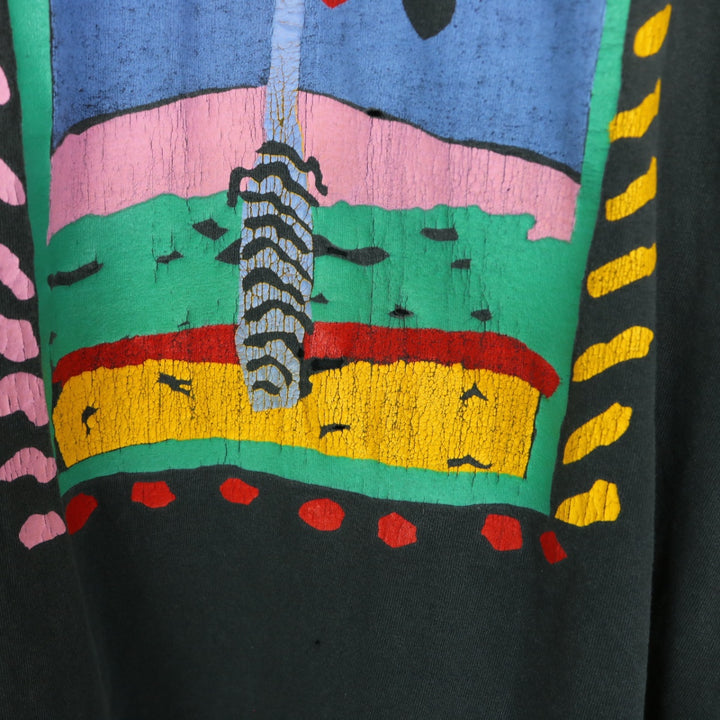 Vintage 90's Abstract Art Long Sleeve Tee - XL-NEWLIFE Clothing