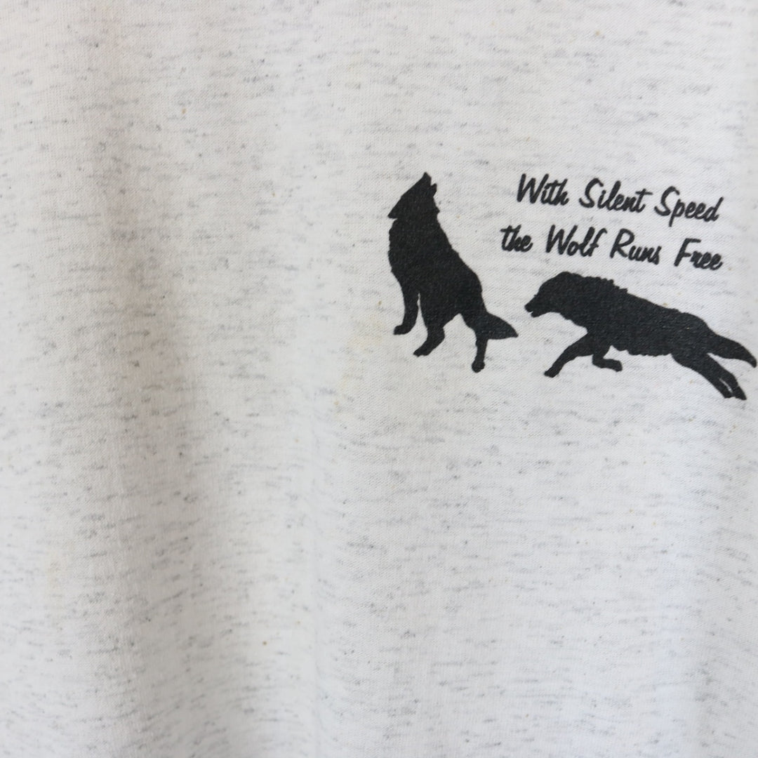 Vintage 90's Wolf Nature Tee - L-NEWLIFE Clothing