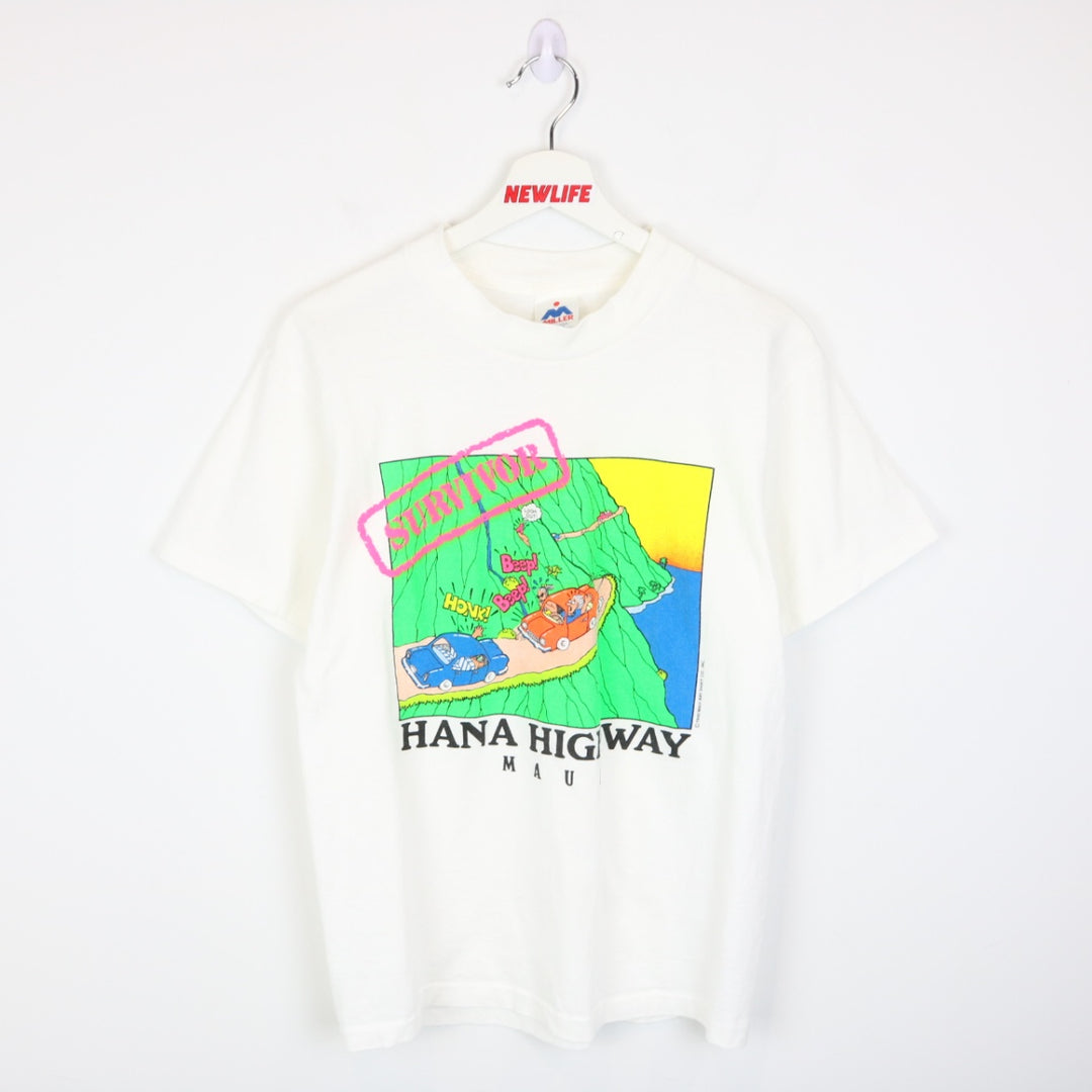 Vintage 1990 Hana Highway Maui Tee - S-NEWLIFE Clothing