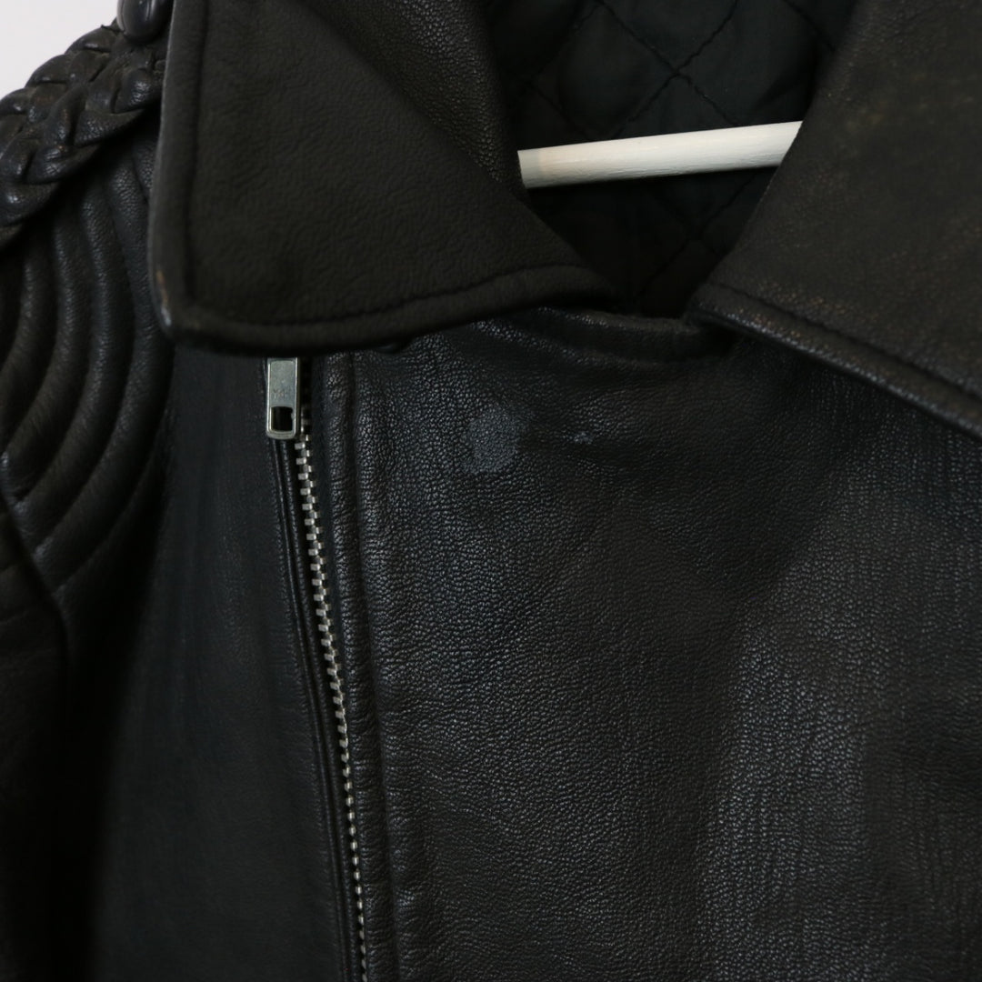 Vintage 90's Leather Biker Jacket - M-NEWLIFE Clothing