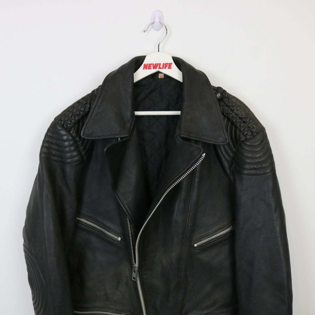 Vintage 90's Leather Biker Jacket - M-NEWLIFE Clothing