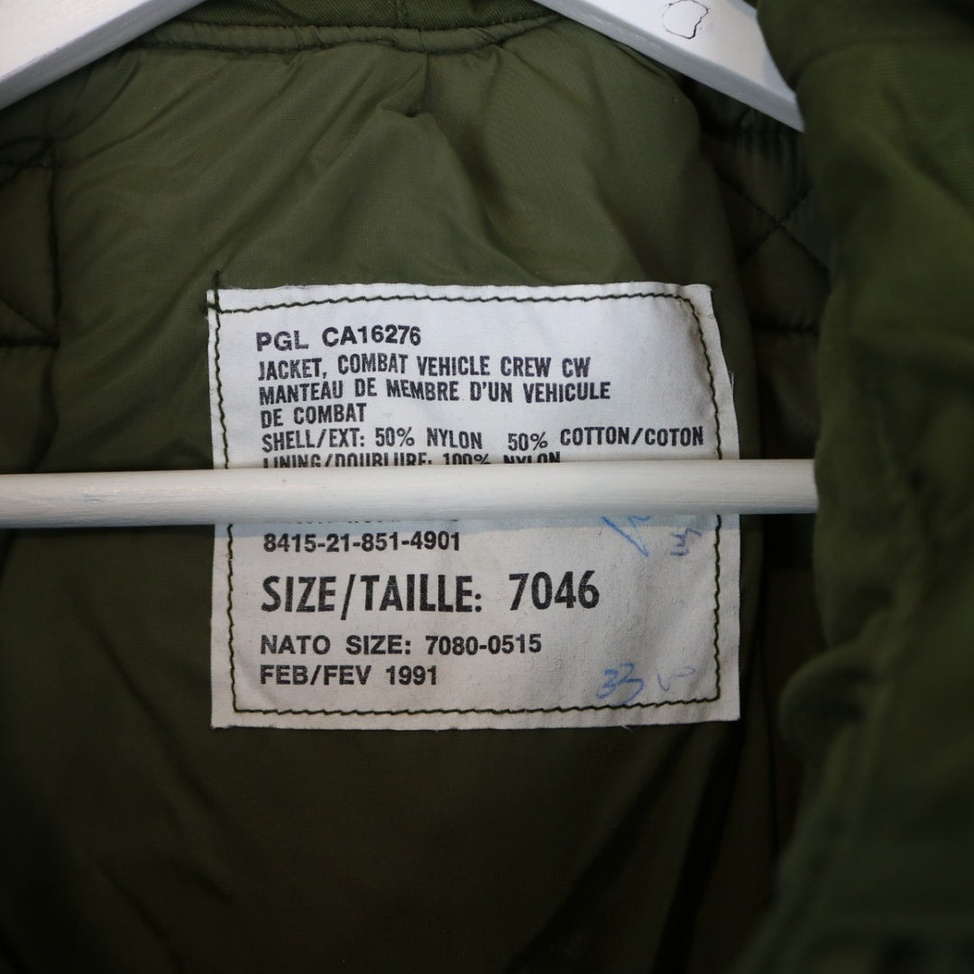 Vintage 1991 Canadian Military Combat Vehicle Lined Jacket - M-NEWLIFE Clothing