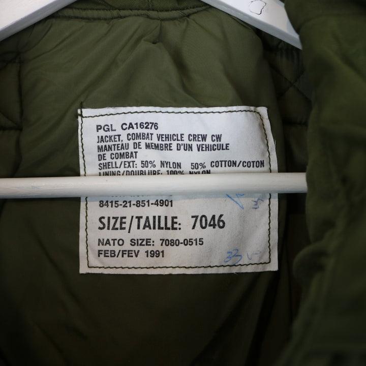 Vintage 1991 Canadian Military Combat Vehicle Lined Jacket - M-NEWLIFE Clothing