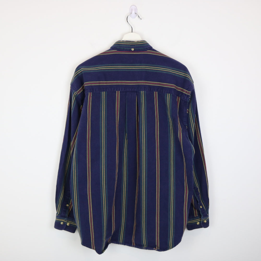 Vintage 90's Christopher Rand Striped Corduroy Button Up - L-NEWLIFE Clothing